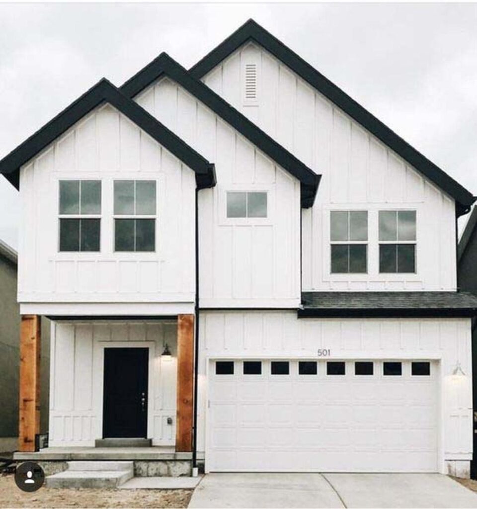 20 Modern White House Black Trim Designs to Inspire You