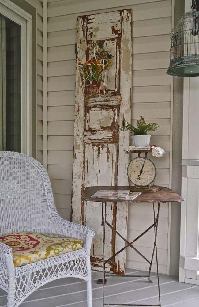 Vintage Door Floral Holder