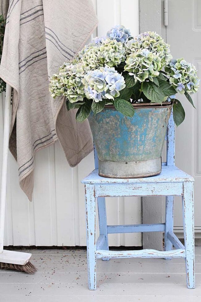 Floral Bucket Decor