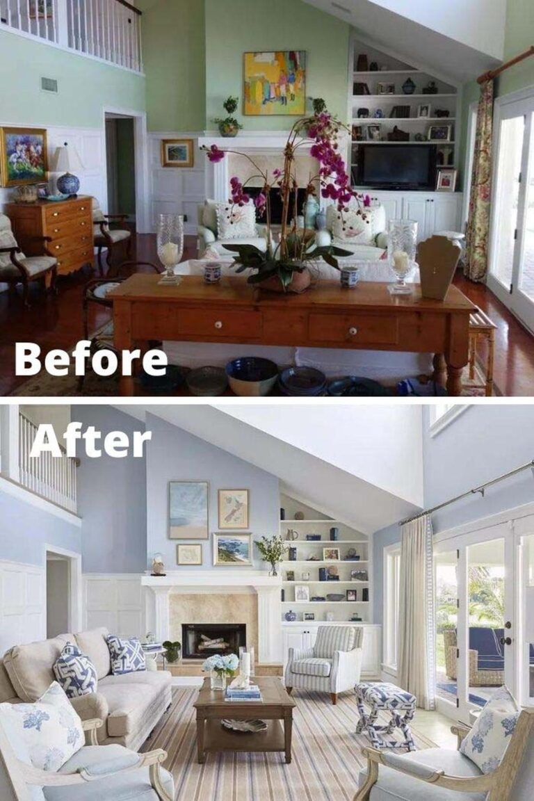 36 Before-and-After Living Room Makeovers for Inspiration
