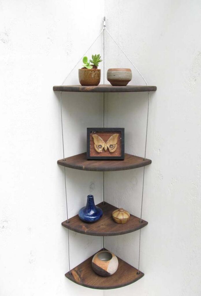10 Innovative Corner Shelf Designs to Maximize Bedroom Space