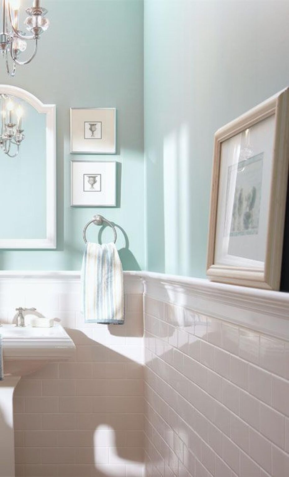 11 Ideal Paint Colors for Windowless Small Bathrooms
