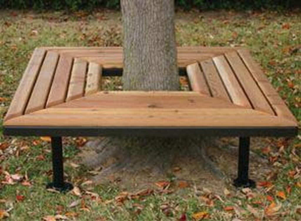 54 Beautiful Bench Around Tree Ideas to Transform Your Garden Space