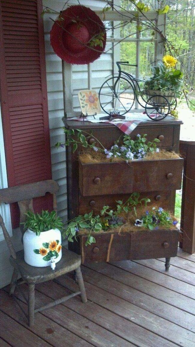 Gardeners' Porch Upcycled Dresser