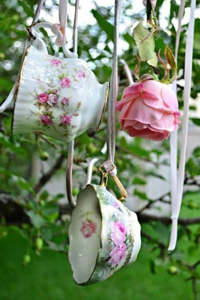 Teacup Bird Feeders
