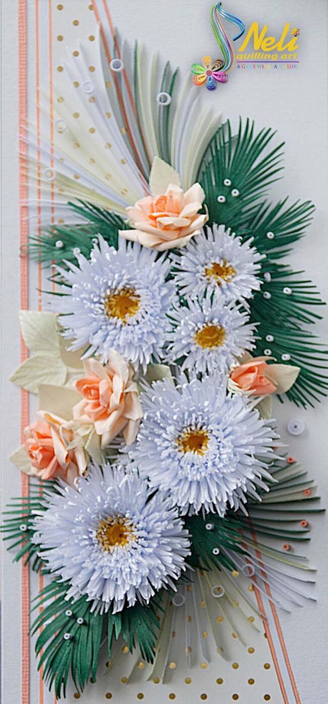 Pastel Quilling Cards with Flowers