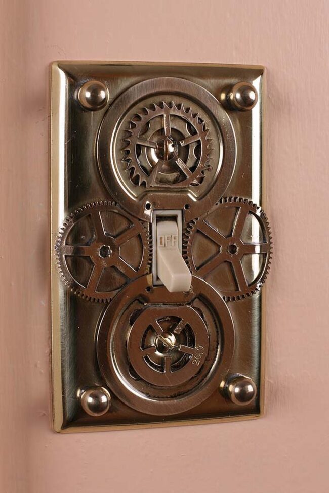 Transform Your Bathroom with a Steampunk Light Switch