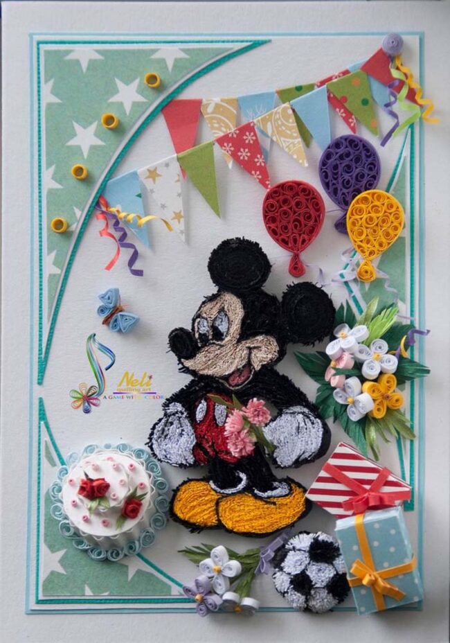 Colorful Paper Quilling Celebration