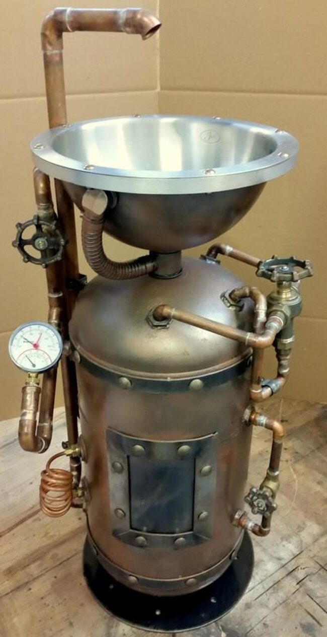 Stand Out in Design with Steampunk Pedestal Sink