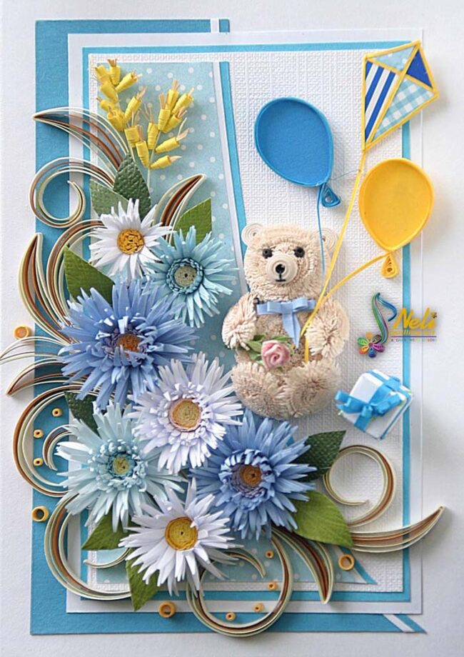 Pastel Textured Teddy Bear Celebration