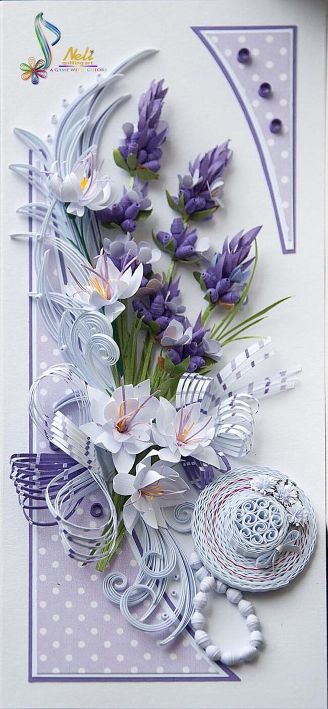 Lavender Elegance with Textured Blooms