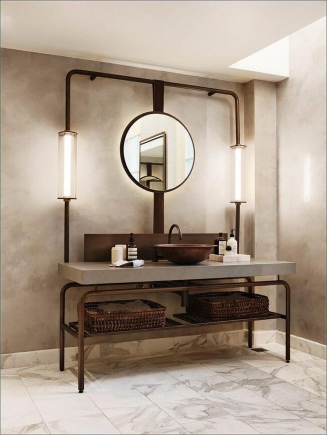 Elevate Your Bathroom with a Modern Steampunk Vanity