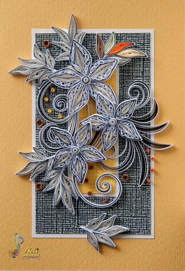 Textured Quilling Flower Explosion