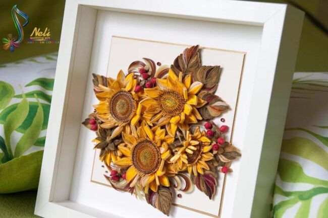 Sunflower Textures in Earthy Decor