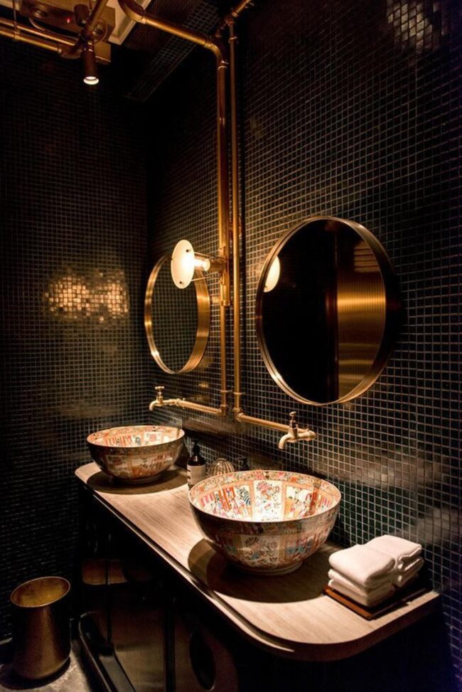 Enhance Your Bathroom Design with a Gilded Mirror Frame