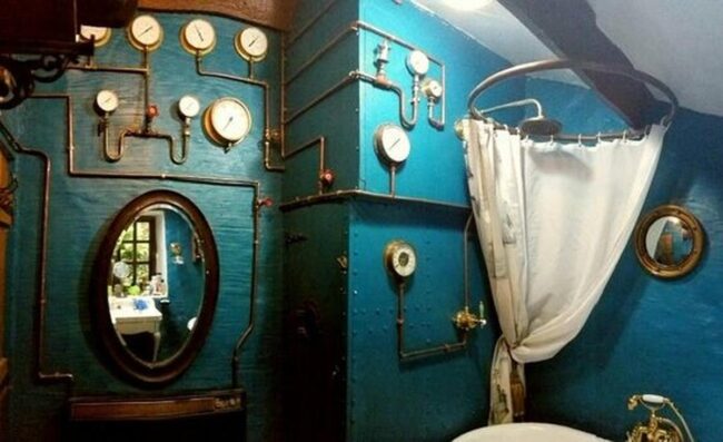 Add Nautical Vibes to Your Steampunk Bathroom Design
