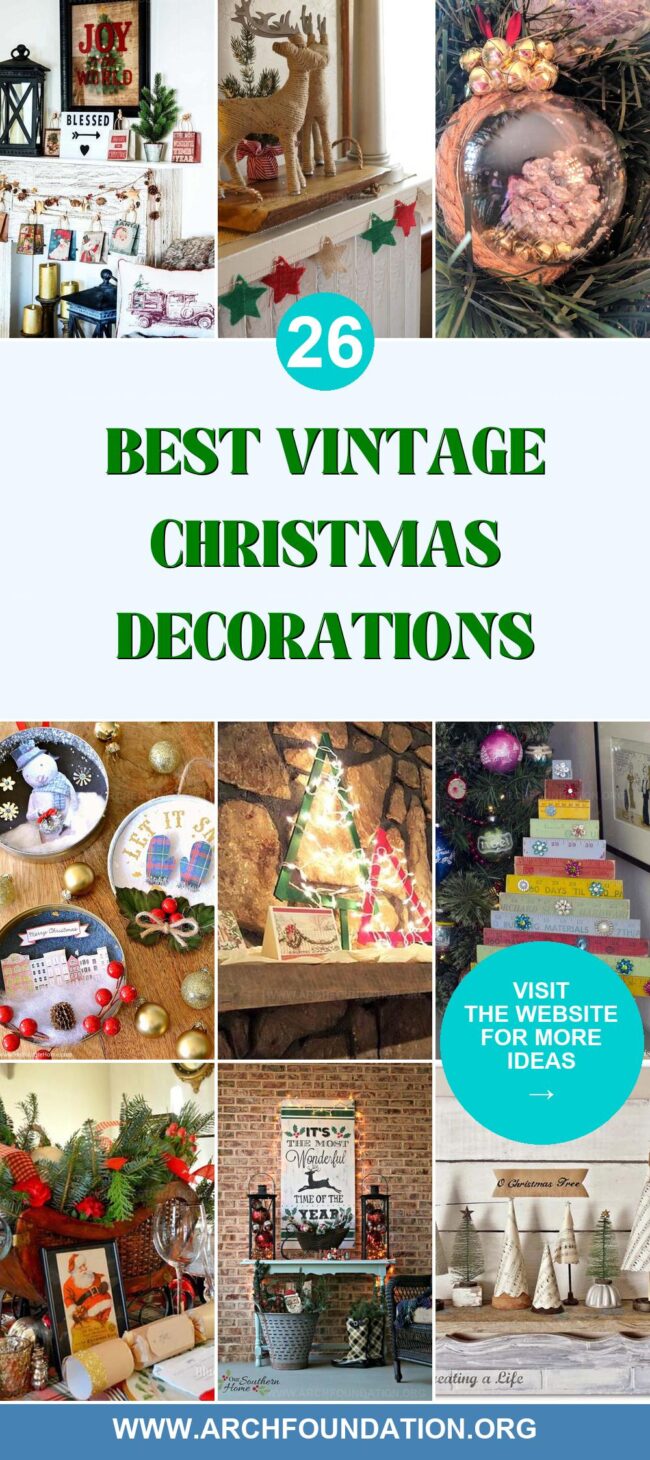26 Classic Vintage Christmas Decor Ideas