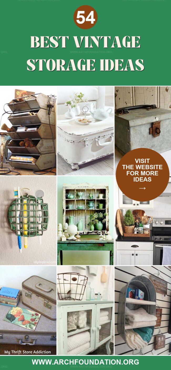 54 Charming Vintage Storage Ideas for an Organized Home
