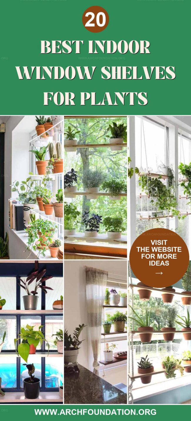20 Creative Indoor Window Shelves for Plants
