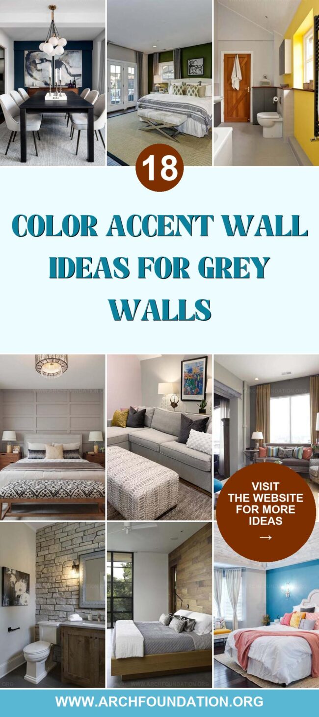 18 Stylish Accent Wall Colors to Go with Grey