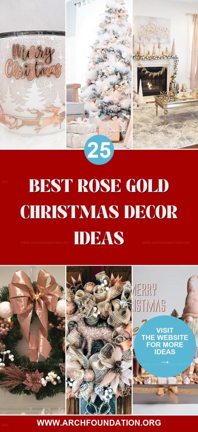 25 Perfect Rose Gold Christmas Decor Ideas