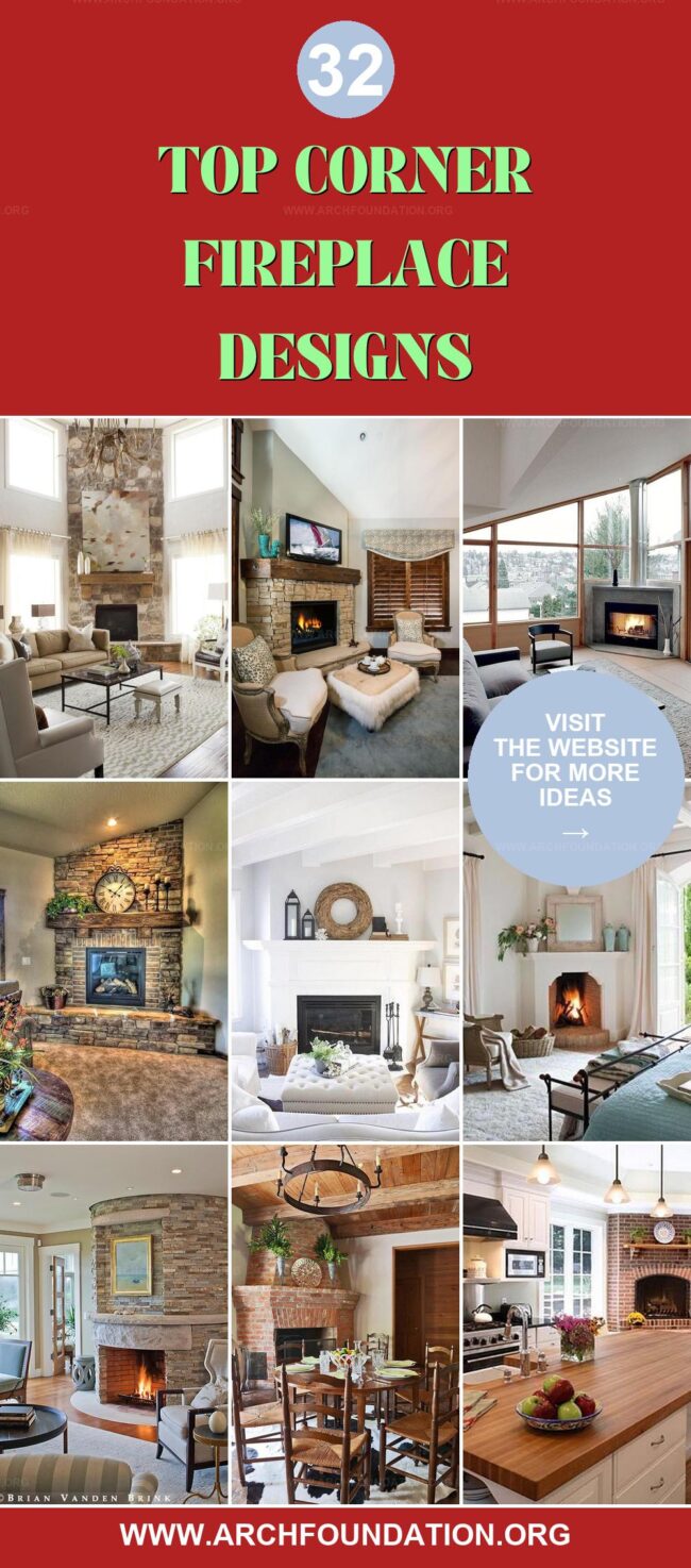 32 Creative Corner Fireplace Designs to Transform Any Room