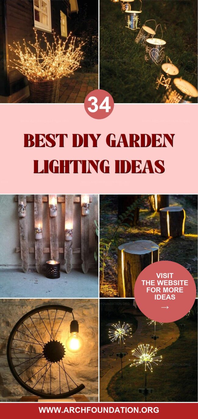 34 Best DIY Lighting Ideas for a Brighter Garden