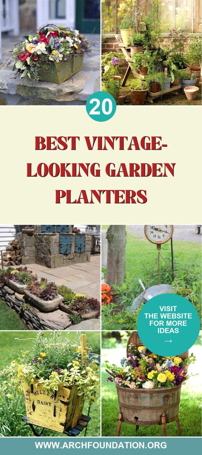20 Vintage-Inspired Garden Planters You'll Love