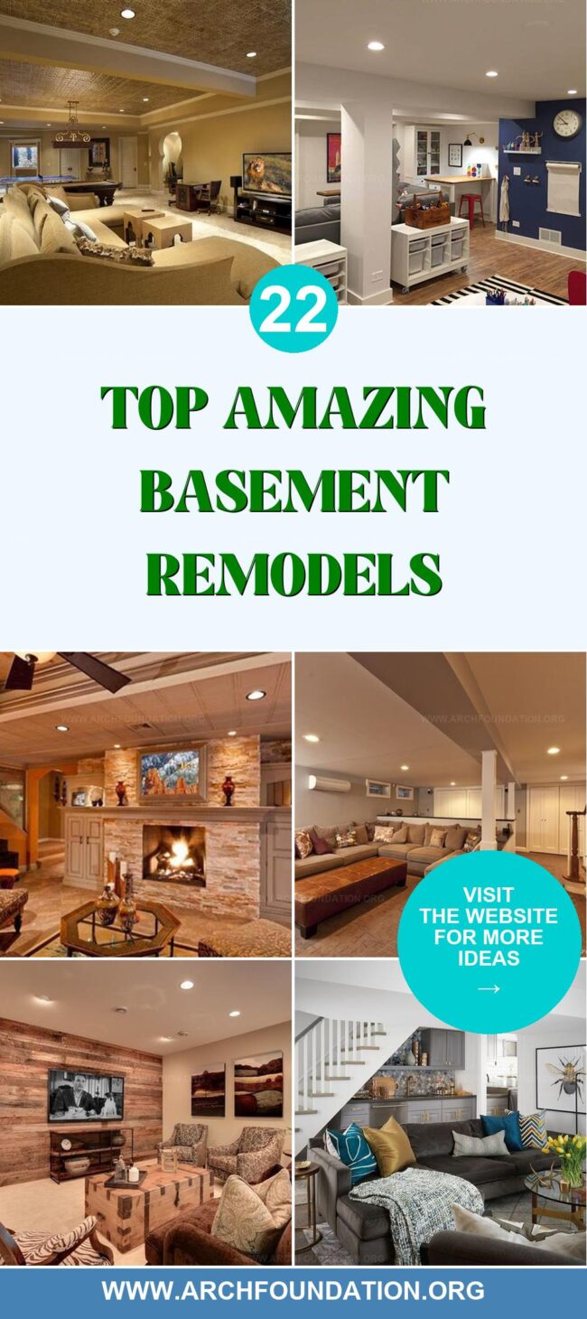 22 Amazing Basement Remodel Ideas for a Perfect Home