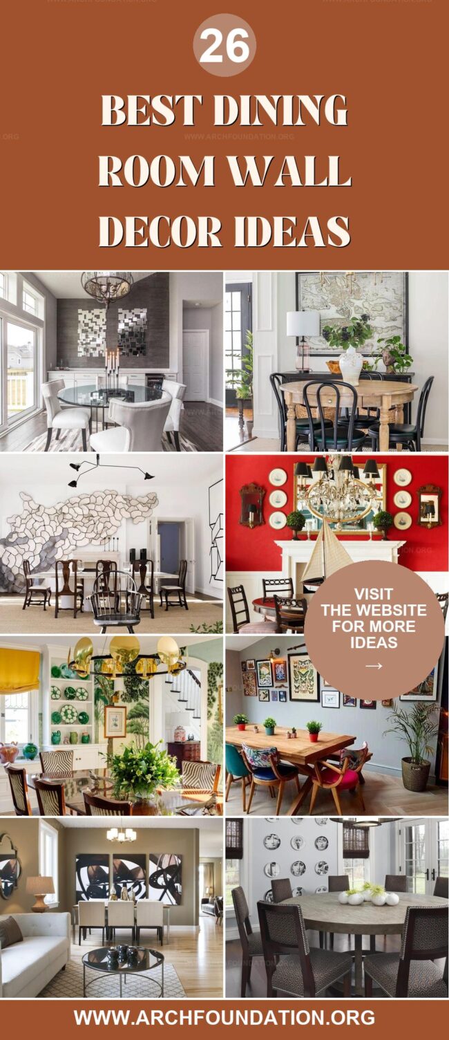 26 Top Dining Room Wall Decor Ideas for a Fresh Look