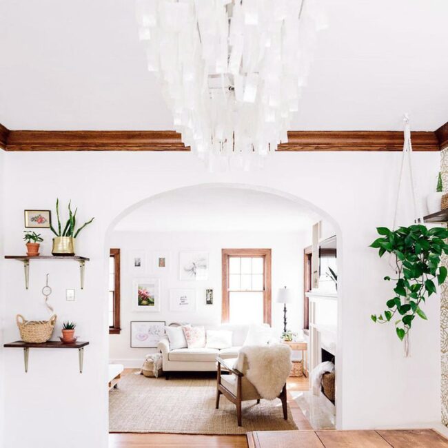 Harmony of White and Wood