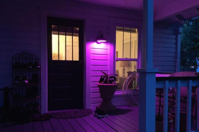 Purple Porch Light Image 2