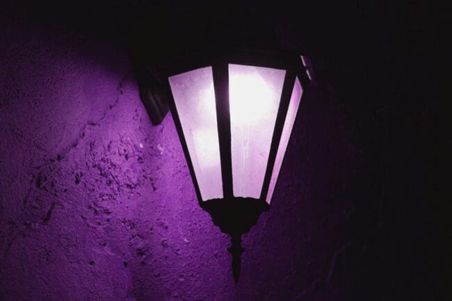 Purple Porch Light Image 1