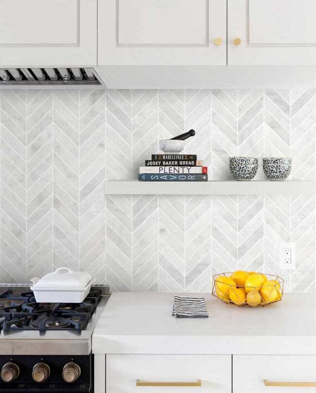 Elongate Small Spaces with Vertical Stripes