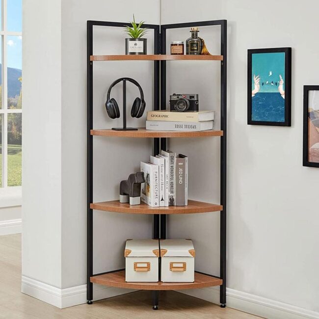 Corner Bookshelf and Stand