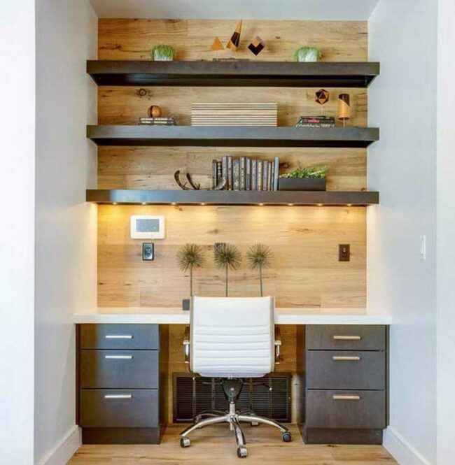 Cool Natural Home Office Space