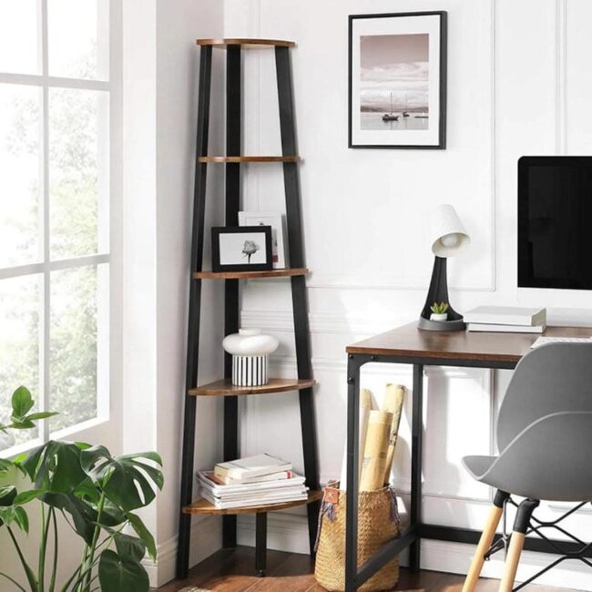 Elegant Streamlined Corner Ladder Display