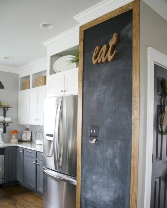 Chalkboard Sign with Wood Frame