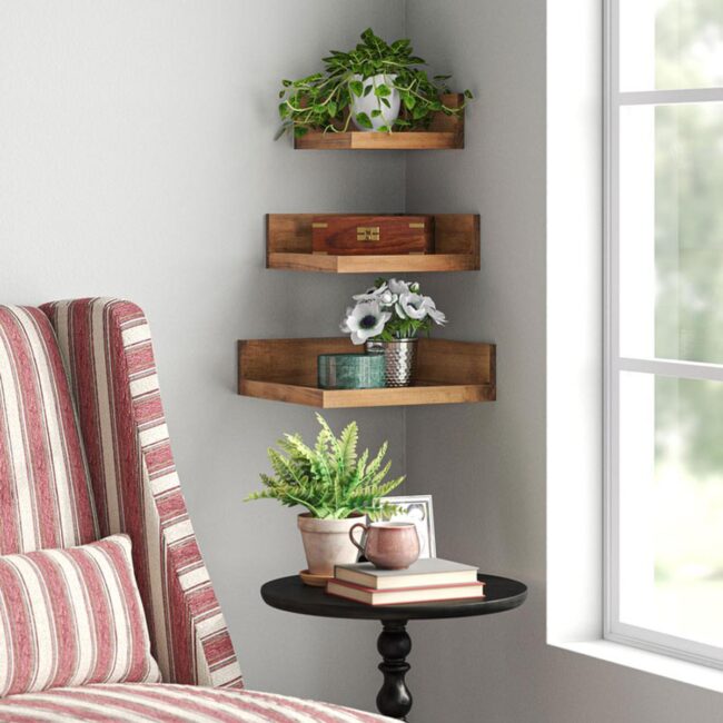 3-Piece Rustic Wall Shelf Set