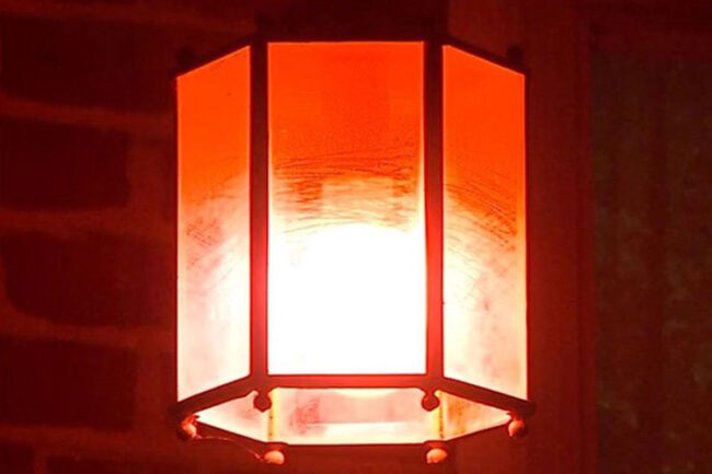 Orange Porch Light Image 1