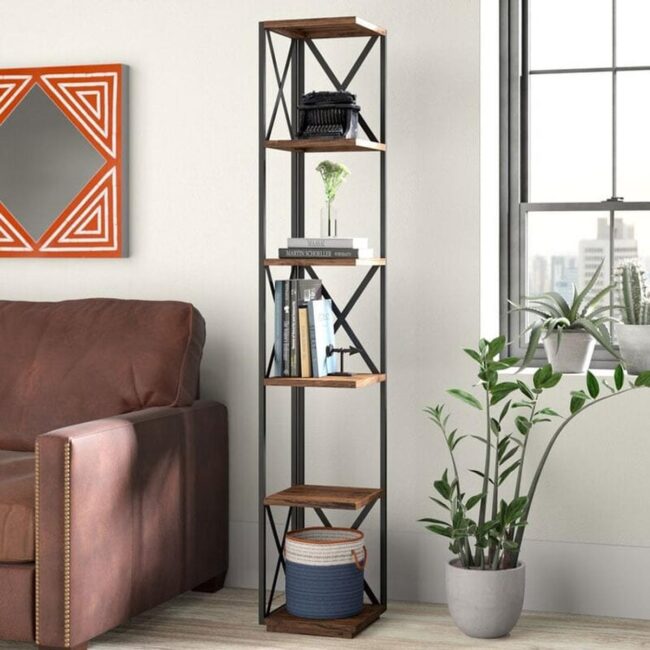 Cool Rustic Standing Shelf and Bookcase For Small Spaces