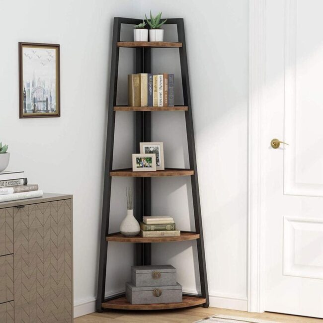 Small Wall Stand with Arc Design Shelves