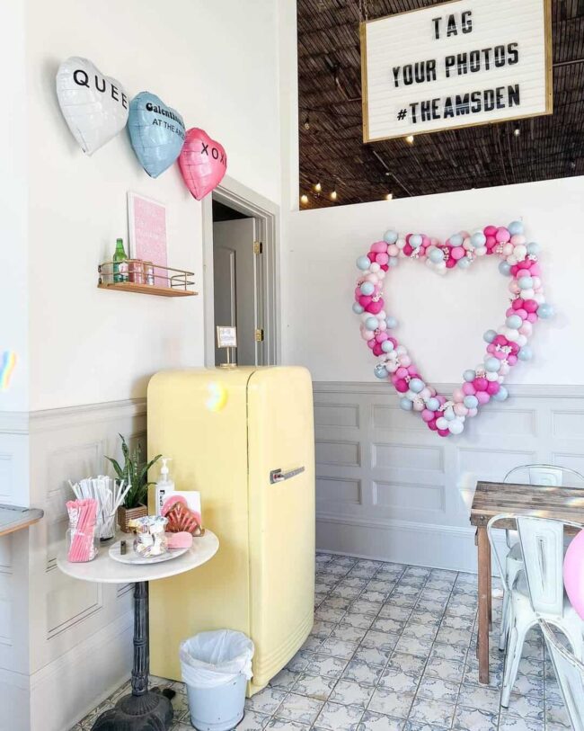 Vintage Decor Complements Valentines Day Decorations