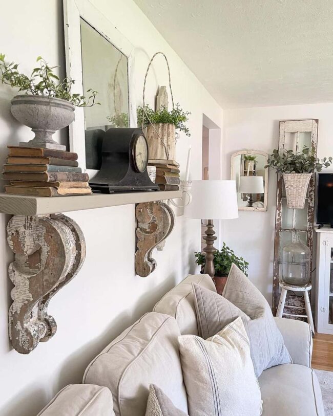 Cottage Farmhouse Decor for a Living Room