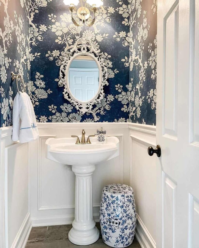 35 Creative Small Bathroom Wallpaper Ideas -Architectural Foundation