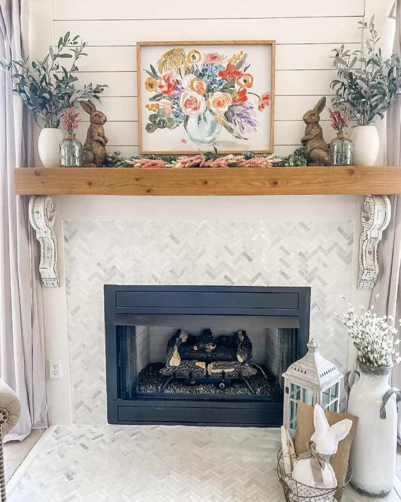 30 Spring Fireplace Decor Ideas to Warm Up Your Space -Architectural ...