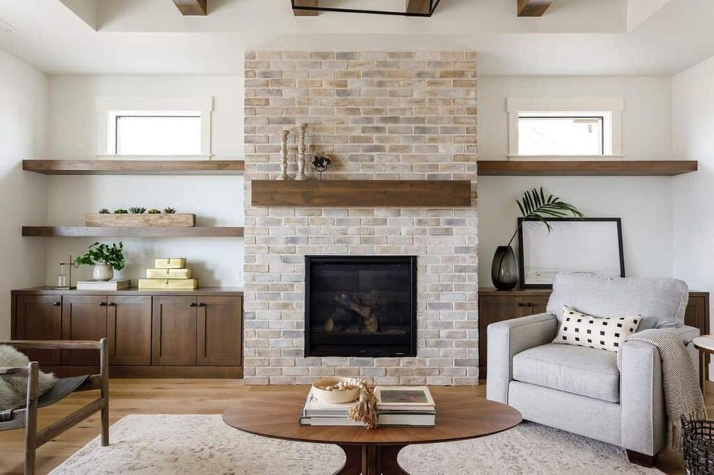25 Perfect Floating Shelves Ideas Around the Fireplace -Architectural ...