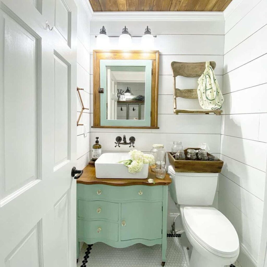 26 Smart Designs for Narrow and Small Powder Rooms -Architectural ...
