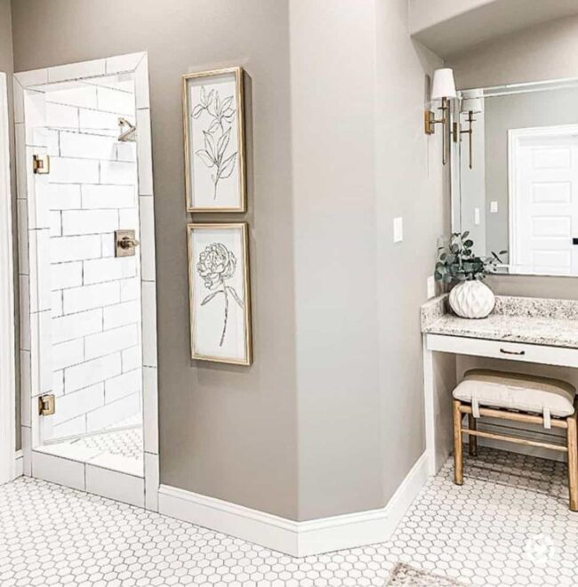 Paint Other Walls a Prominent Color to Redirect Attention from the Subway Tiles