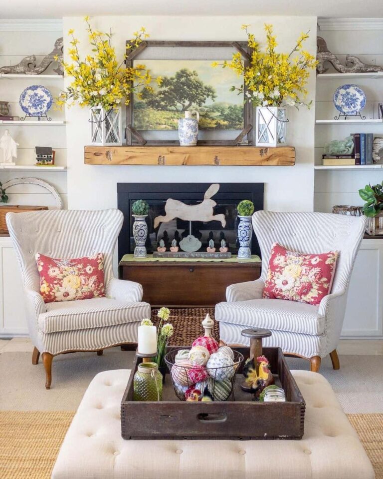 30 Spring Fireplace Decor Ideas to Warm Up Your Space -Architectural ...